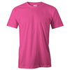 Hot Pink Men's Crew Neck T-Shirt